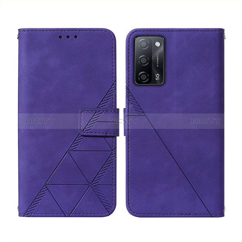 Handytasche Stand Schutzhülle Flip Leder Hülle Y01B für Oppo A56 5G Violett