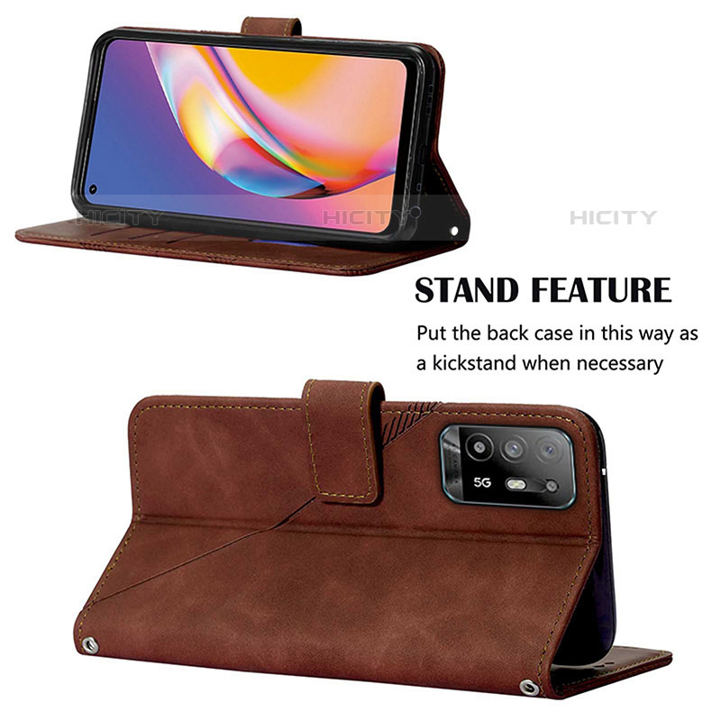 Handytasche Stand Schutzhülle Flip Leder Hülle Y01B für Oppo A94 5G groß