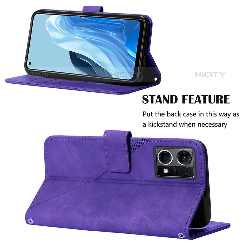 Handytasche Stand Schutzhülle Flip Leder Hülle Y01B für Oppo F21 Pro 4G