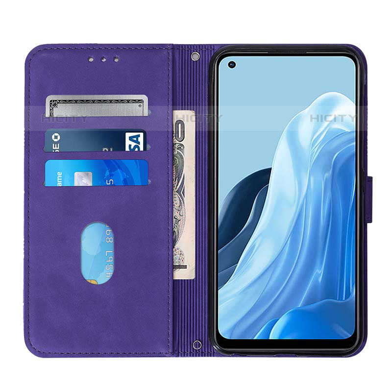 Handytasche Stand Schutzhülle Flip Leder Hülle Y01B für Oppo F21 Pro 4G groß