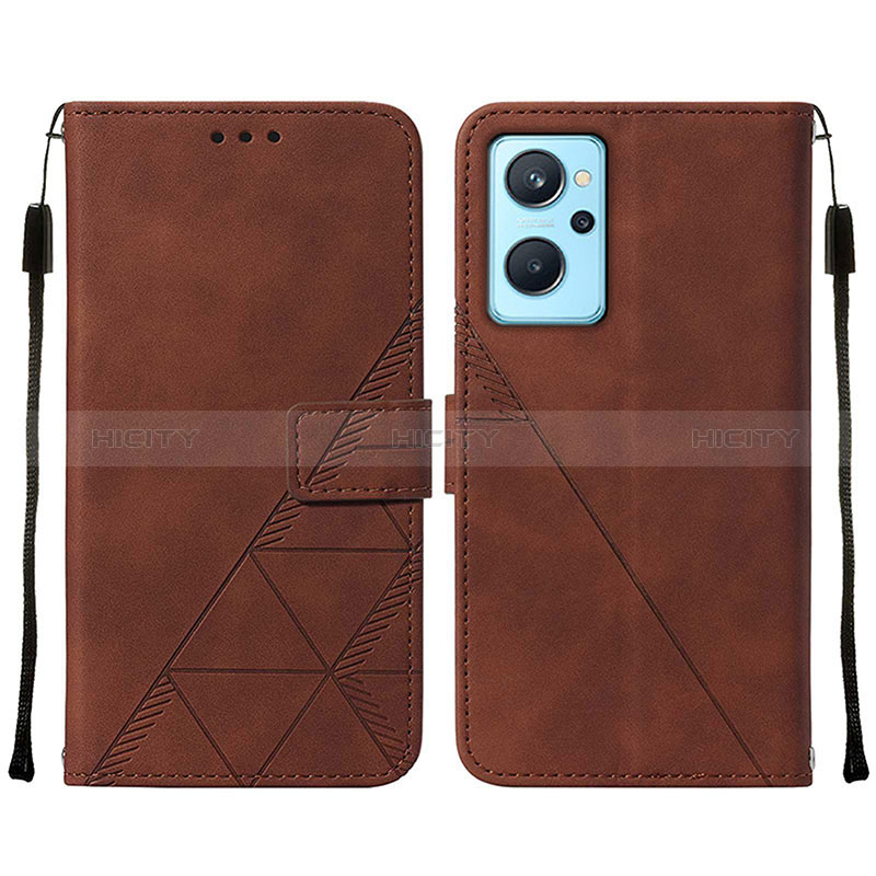 Handytasche Stand Schutzhülle Flip Leder Hülle Y01B für Oppo K10 4G Braun