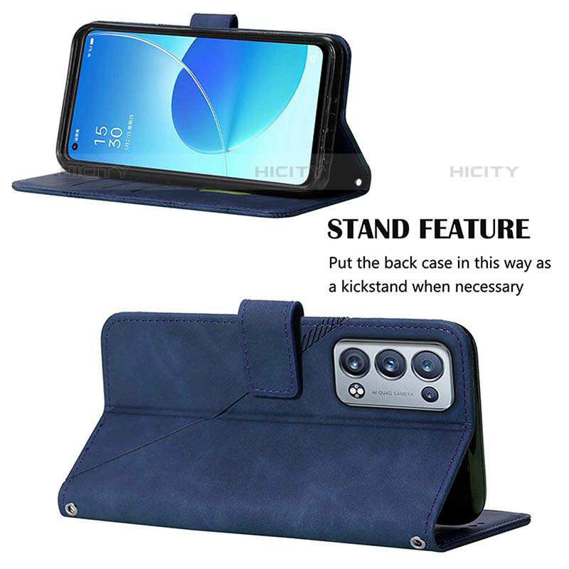 Handytasche Stand Schutzhülle Flip Leder Hülle Y01B für Oppo Reno6 Pro 5G