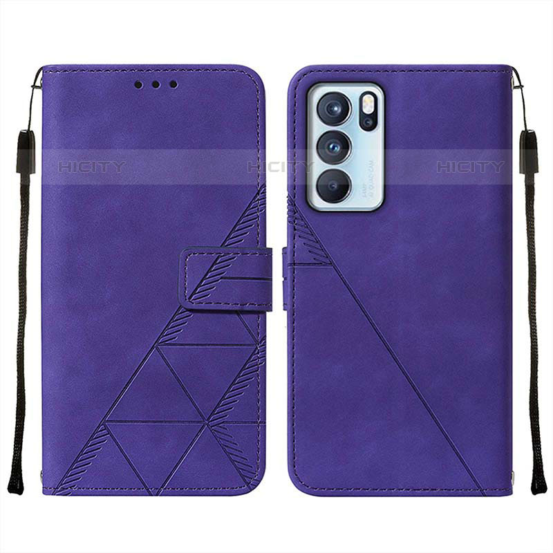 Handytasche Stand Schutzhülle Flip Leder Hülle Y01B für Oppo Reno6 Pro 5G India groß