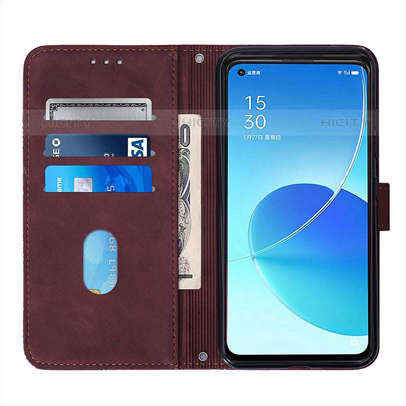 Handytasche Stand Schutzhülle Flip Leder Hülle Y01B für Oppo Reno6 Pro 5G India