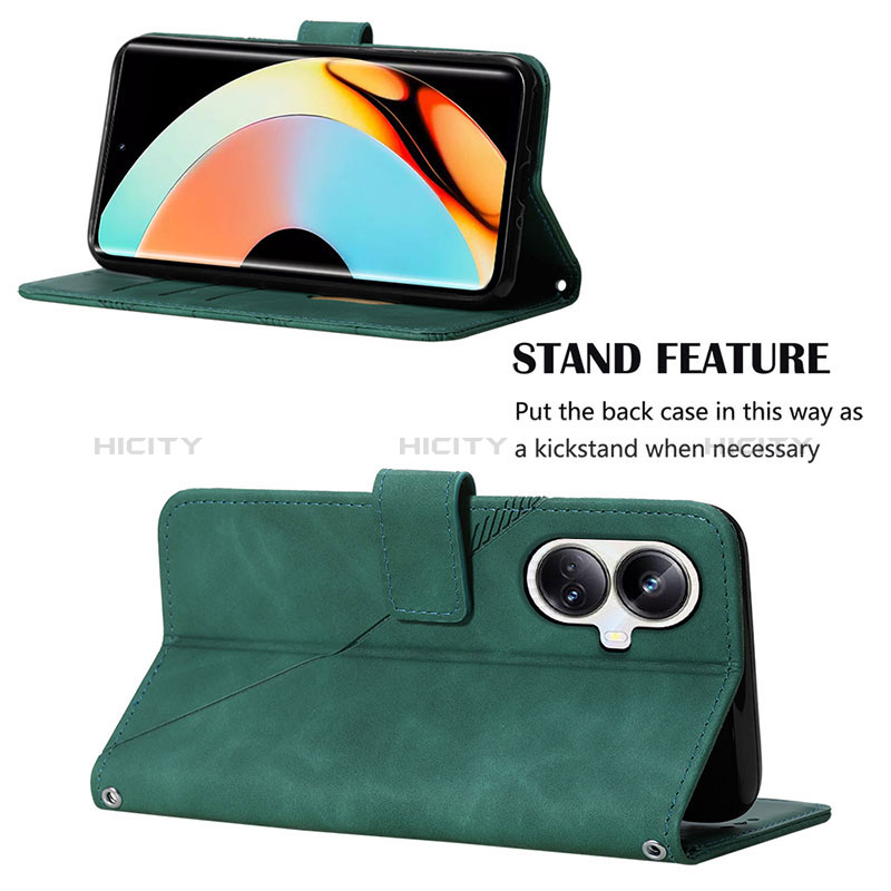 Handytasche Stand Schutzhülle Flip Leder Hülle Y01B für Realme 10 Pro+ Plus 5G