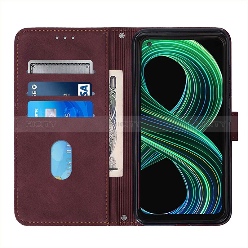 Handytasche Stand Schutzhülle Flip Leder Hülle Y01B für Realme 8 5G