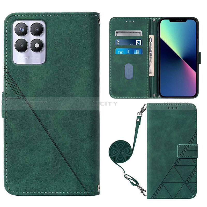 Handytasche Stand Schutzhülle Flip Leder Hülle Y01B für Realme 8i