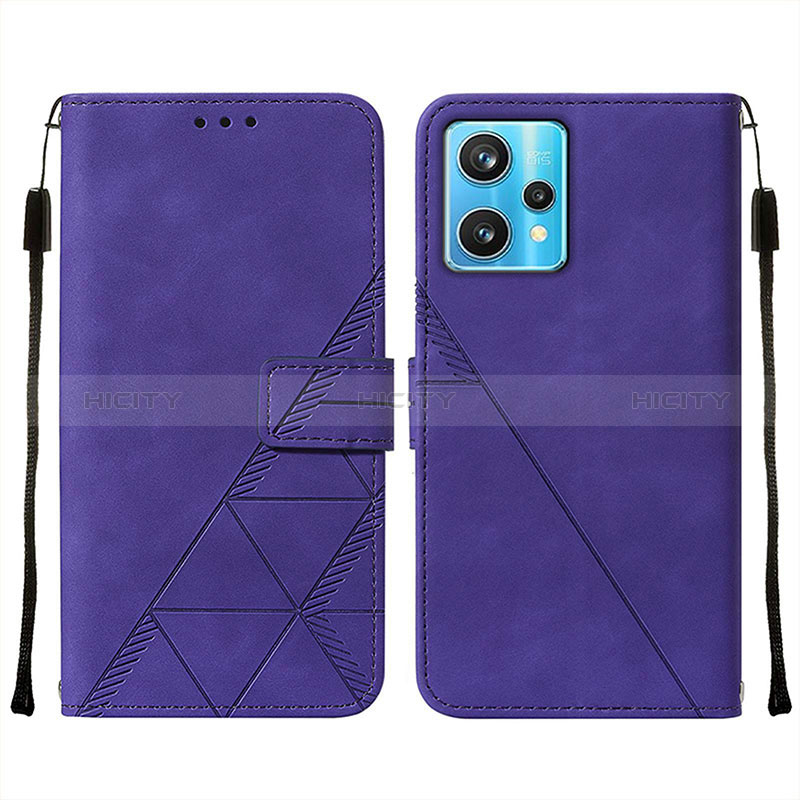 Handytasche Stand Schutzhülle Flip Leder Hülle Y01B für Realme 9 4G Violett