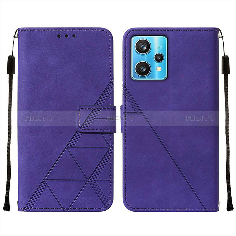 Handytasche Stand Schutzhülle Flip Leder Hülle Y01B für Realme 9 5G Violett