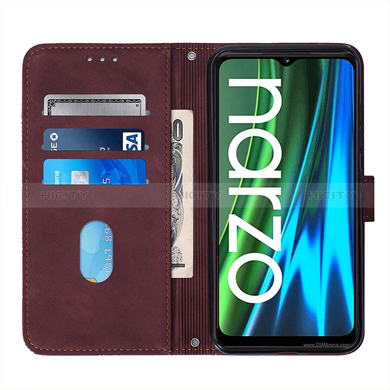 Handytasche Stand Schutzhülle Flip Leder Hülle Y01B für Realme C20