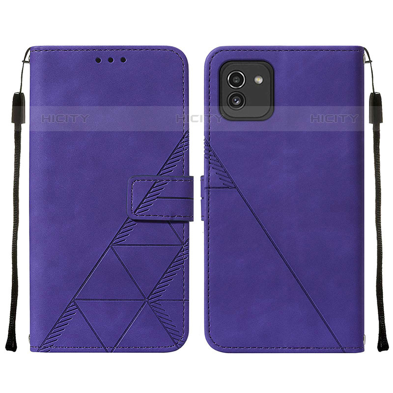 Handytasche Stand Schutzhülle Flip Leder Hülle Y01B für Samsung Galaxy A03