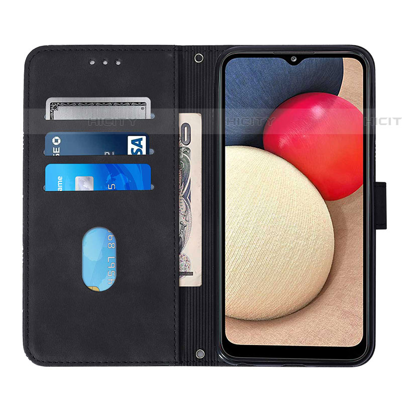 Handytasche Stand Schutzhülle Flip Leder Hülle Y01B für Samsung Galaxy A03s groß