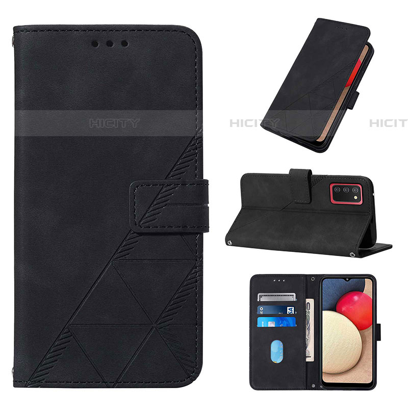 Handytasche Stand Schutzhülle Flip Leder Hülle Y01B für Samsung Galaxy A03s groß