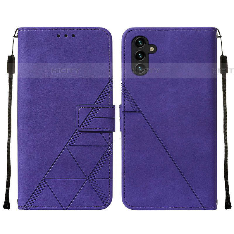 Handytasche Stand Schutzhülle Flip Leder Hülle Y01B für Samsung Galaxy A04s groß