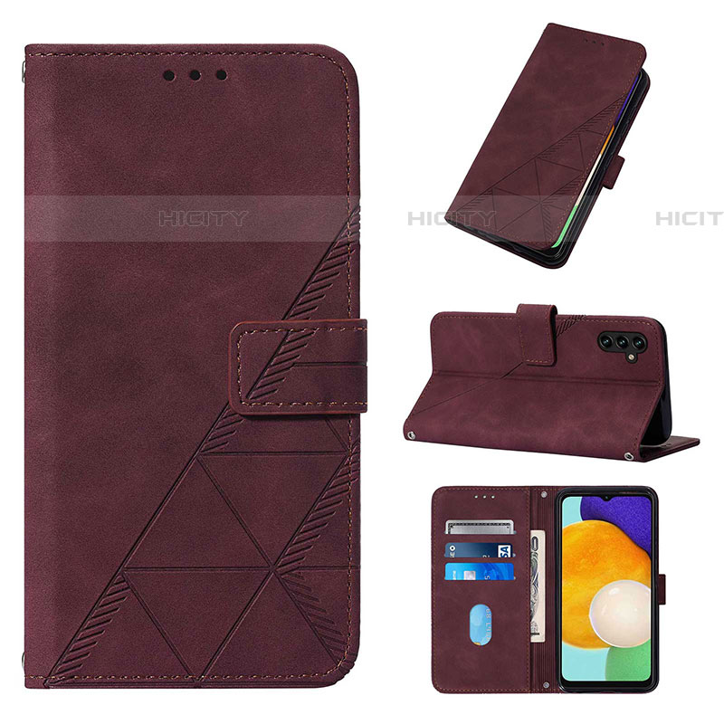 Handytasche Stand Schutzhülle Flip Leder Hülle Y01B für Samsung Galaxy A04s groß