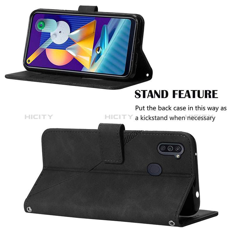 Handytasche Stand Schutzhülle Flip Leder Hülle Y01B für Samsung Galaxy A11