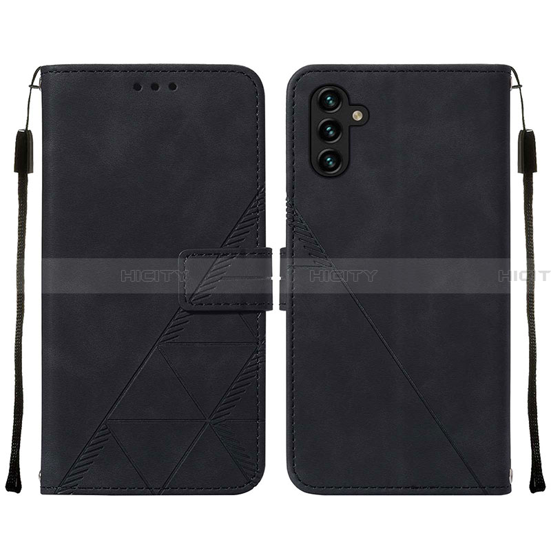 Handytasche Stand Schutzhülle Flip Leder Hülle Y01B für Samsung Galaxy A13 5G Schwarz