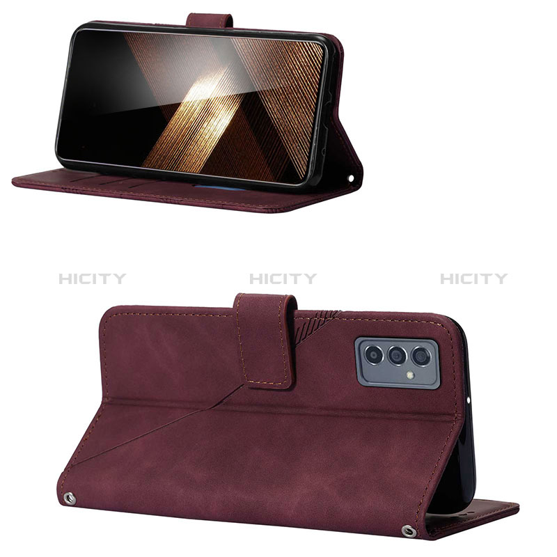 Handytasche Stand Schutzhülle Flip Leder Hülle Y01B für Samsung Galaxy A15 4G groß