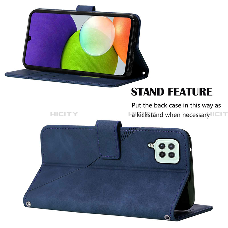 Handytasche Stand Schutzhülle Flip Leder Hülle Y01B für Samsung Galaxy A22 4G