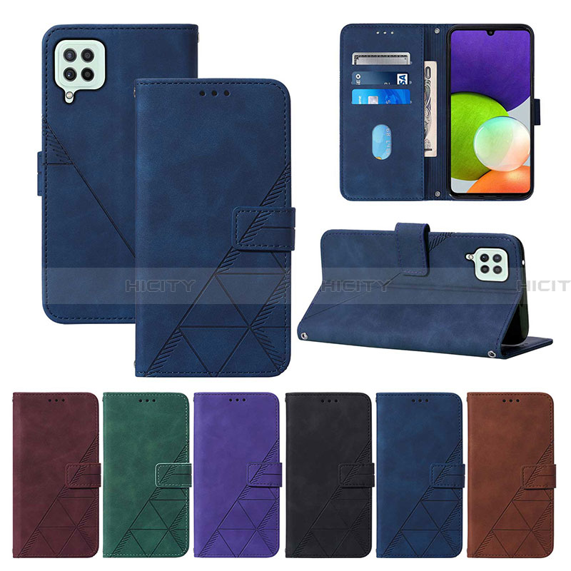 Handytasche Stand Schutzhülle Flip Leder Hülle Y01B für Samsung Galaxy A22 4G