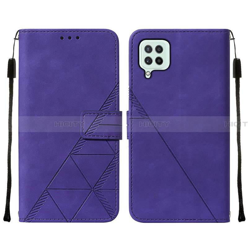 Handytasche Stand Schutzhülle Flip Leder Hülle Y01B für Samsung Galaxy A22 4G Violett