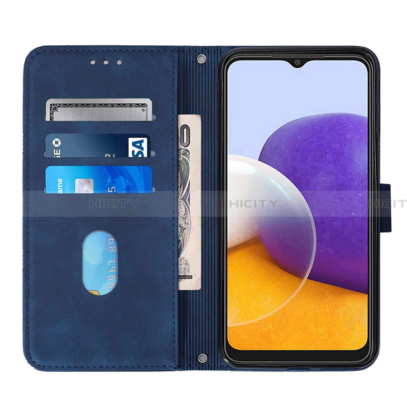 Handytasche Stand Schutzhülle Flip Leder Hülle Y01B für Samsung Galaxy A22 5G groß