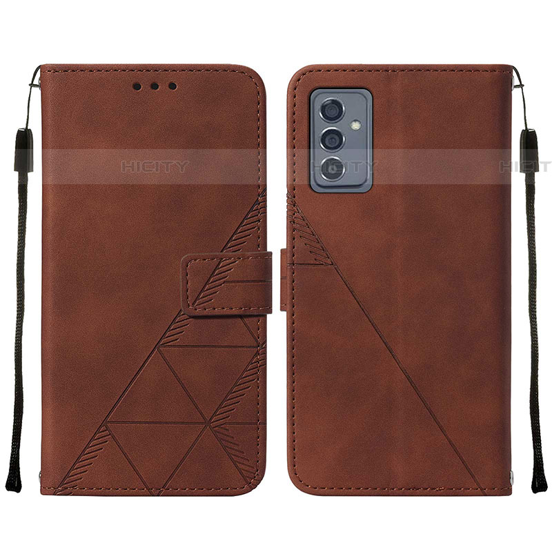 Handytasche Stand Schutzhülle Flip Leder Hülle Y01B für Samsung Galaxy A24 4G Braun