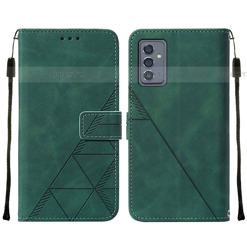 Handytasche Stand Schutzhülle Flip Leder Hülle Y01B für Samsung Galaxy A24 4G Grün