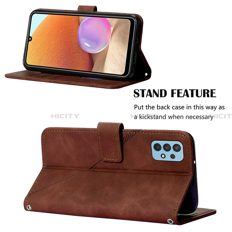 Handytasche Stand Schutzhülle Flip Leder Hülle Y01B für Samsung Galaxy A32 4G