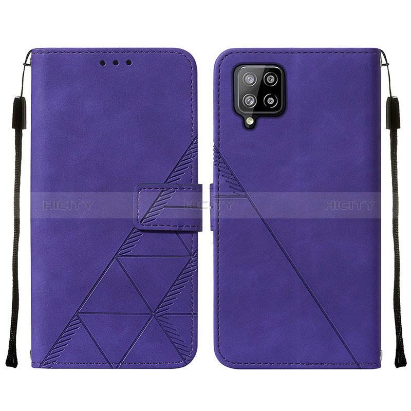 Handytasche Stand Schutzhülle Flip Leder Hülle Y01B für Samsung Galaxy A42 5G Violett Plus