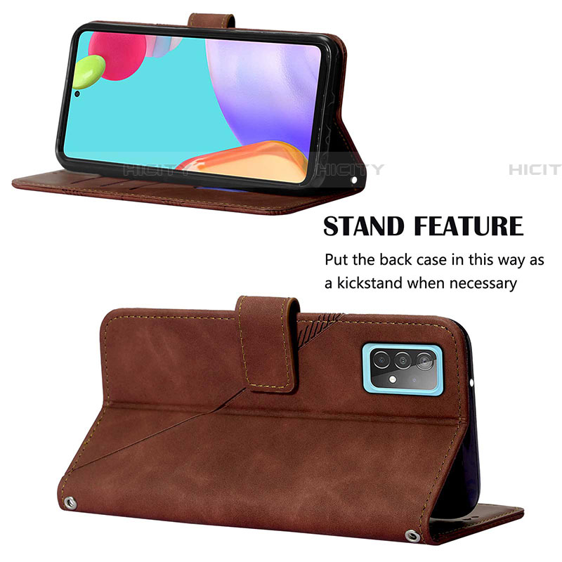 Handytasche Stand Schutzhülle Flip Leder Hülle Y01B für Samsung Galaxy A52 5G