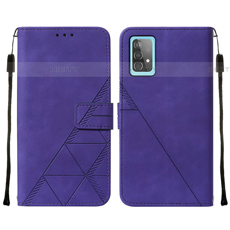 Handytasche Stand Schutzhülle Flip Leder Hülle Y01B für Samsung Galaxy A52 5G Violett