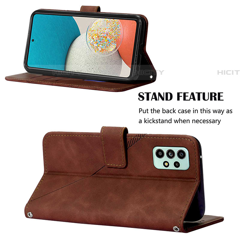 Handytasche Stand Schutzhülle Flip Leder Hülle Y01B für Samsung Galaxy A53 5G groß