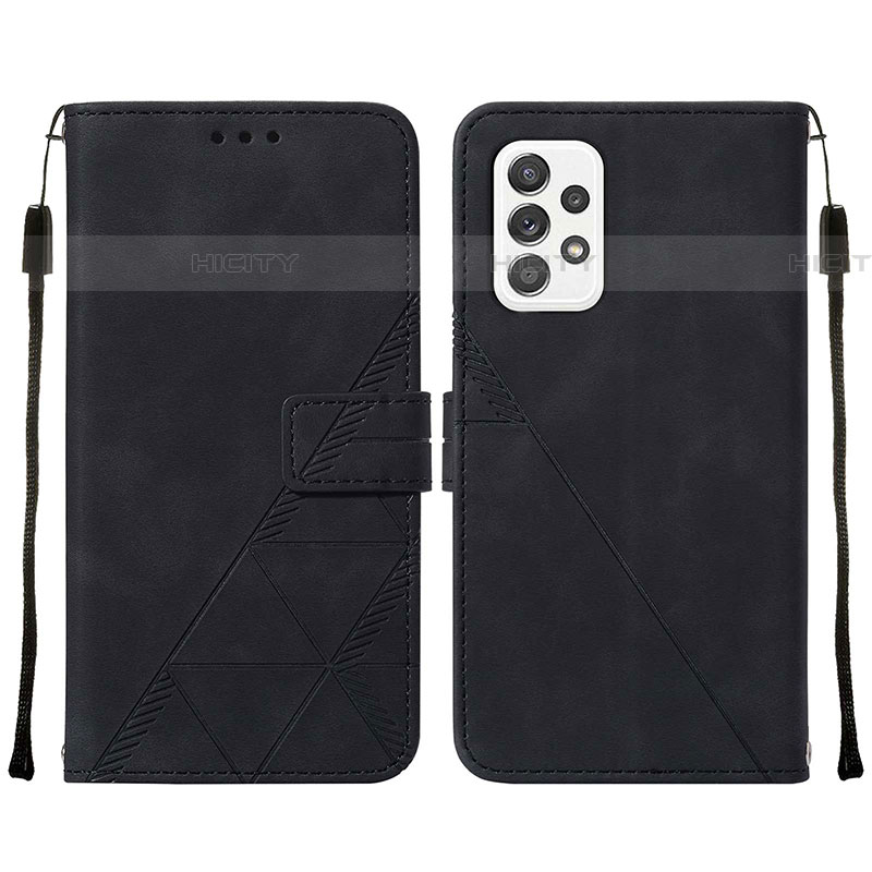 Handytasche Stand Schutzhülle Flip Leder Hülle Y01B für Samsung Galaxy A72 4G Schwarz Plus