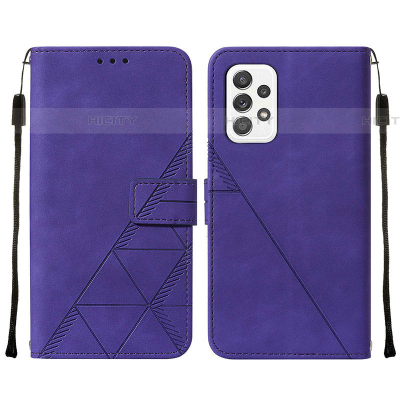 Handytasche Stand Schutzhülle Flip Leder Hülle Y01B für Samsung Galaxy A72 4G Violett