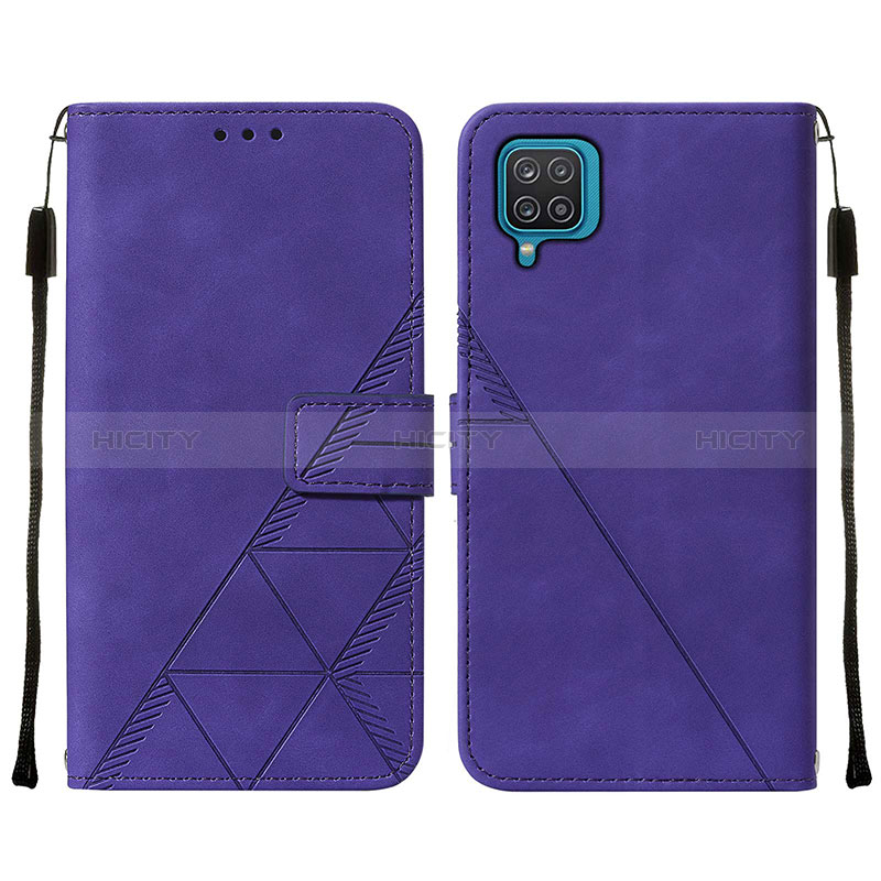 Handytasche Stand Schutzhülle Flip Leder Hülle Y01B für Samsung Galaxy F12 Violett