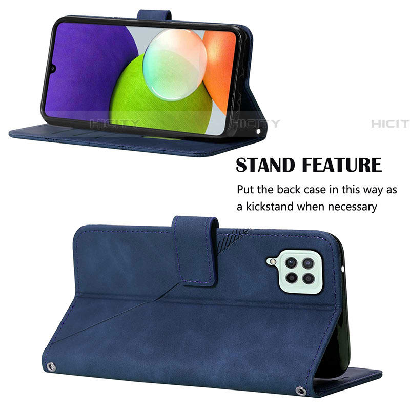 Handytasche Stand Schutzhülle Flip Leder Hülle Y01B für Samsung Galaxy F22 4G