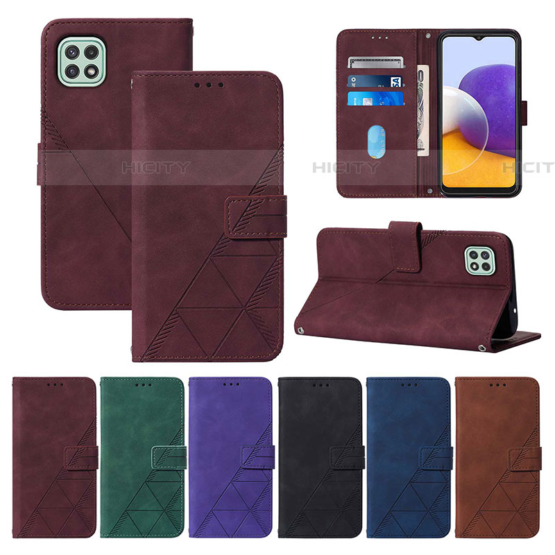 Handytasche Stand Schutzhülle Flip Leder Hülle Y01B für Samsung Galaxy F42 5G groß