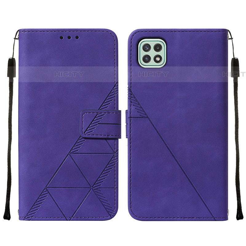 Handytasche Stand Schutzhülle Flip Leder Hülle Y01B für Samsung Galaxy F42 5G Violett