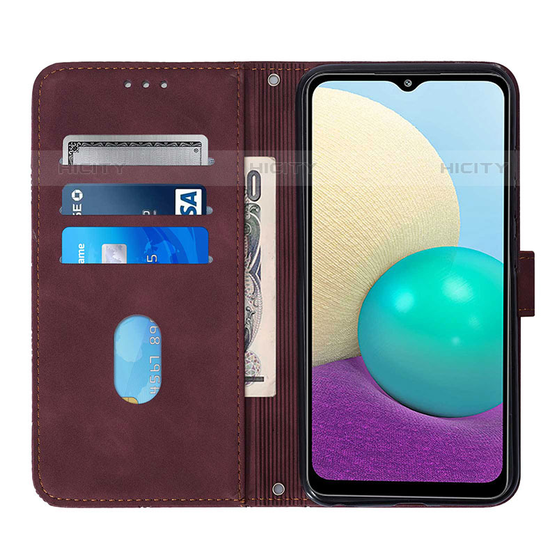 Handytasche Stand Schutzhülle Flip Leder Hülle Y01B für Samsung Galaxy M02