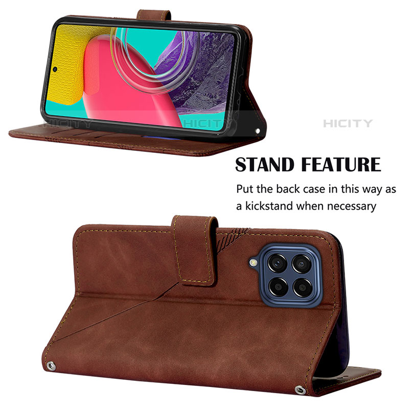 Handytasche Stand Schutzhülle Flip Leder Hülle Y01B für Samsung Galaxy M33 5G