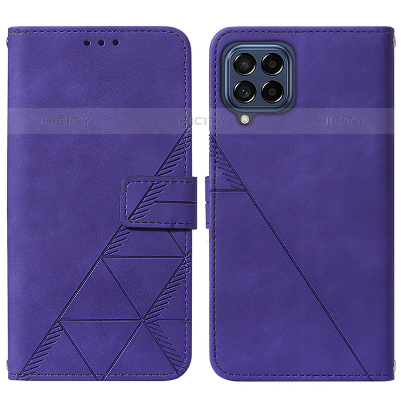 Handytasche Stand Schutzhülle Flip Leder Hülle Y01B für Samsung Galaxy M33 5G Violett