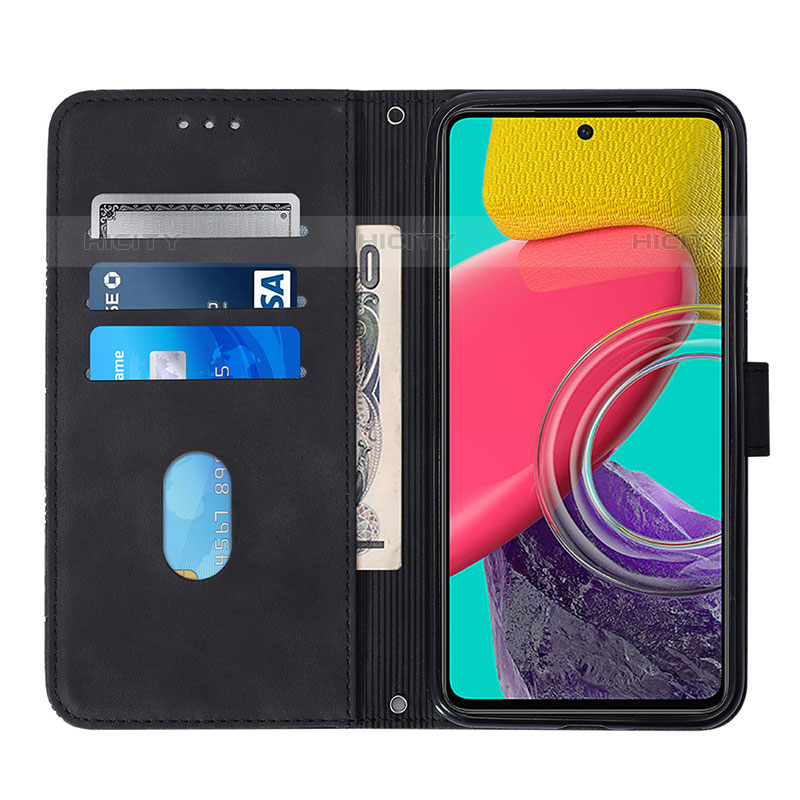 Handytasche Stand Schutzhülle Flip Leder Hülle Y01B für Samsung Galaxy M53 5G groß