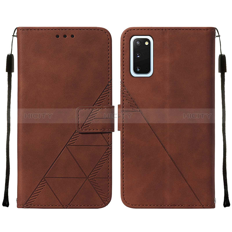 Handytasche Stand Schutzhülle Flip Leder Hülle Y01B für Samsung Galaxy S20 5G Braun