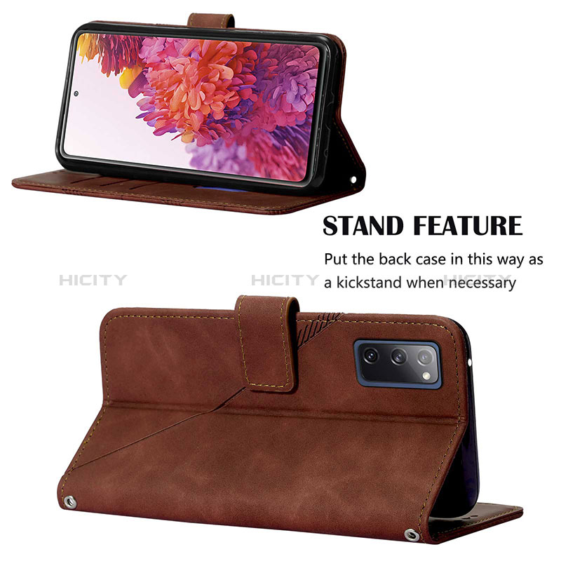 Handytasche Stand Schutzhülle Flip Leder Hülle Y01B für Samsung Galaxy S20 FE 4G groß