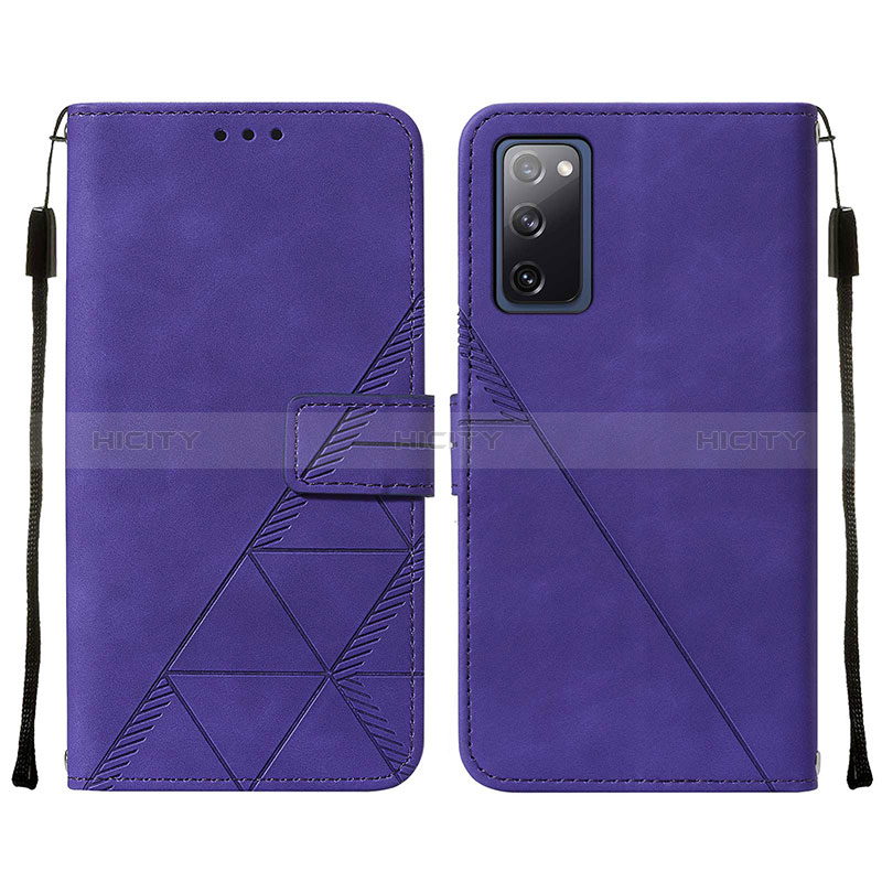 Handytasche Stand Schutzhülle Flip Leder Hülle Y01B für Samsung Galaxy S20 FE 4G Violett Plus