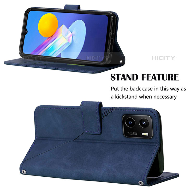 Handytasche Stand Schutzhülle Flip Leder Hülle Y01B für Vivo iQOO U5x