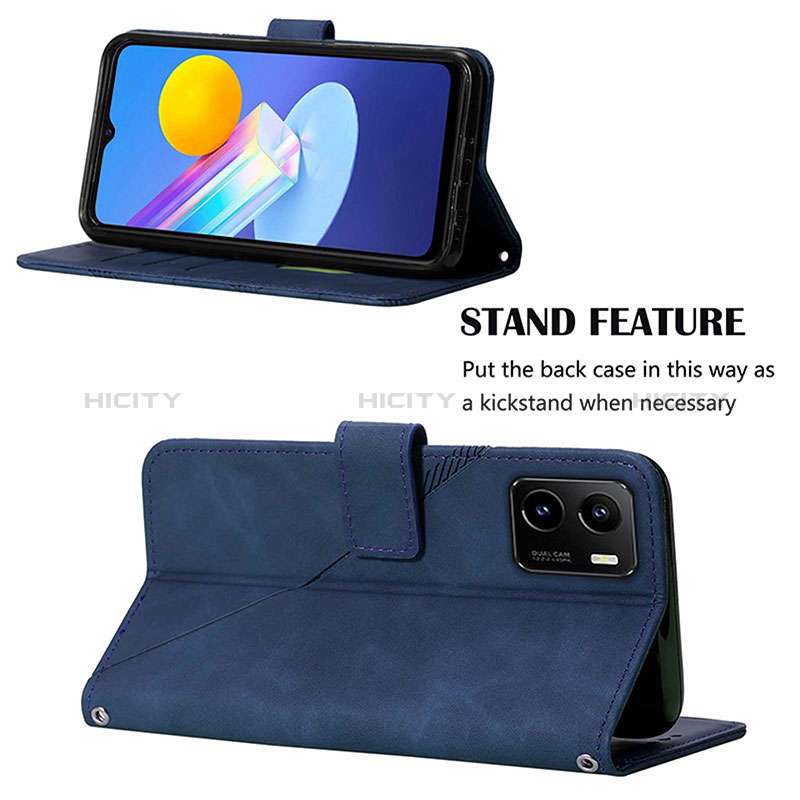 Handytasche Stand Schutzhülle Flip Leder Hülle Y01B für Vivo Y01