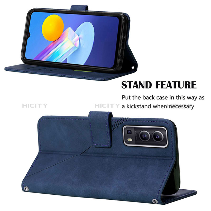 Handytasche Stand Schutzhülle Flip Leder Hülle Y01B für Vivo Y72 5G groß