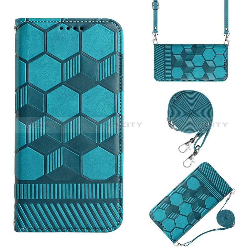 Handytasche Stand Schutzhülle Flip Leder Hülle Y01B für Xiaomi POCO C3 Cyan Plus